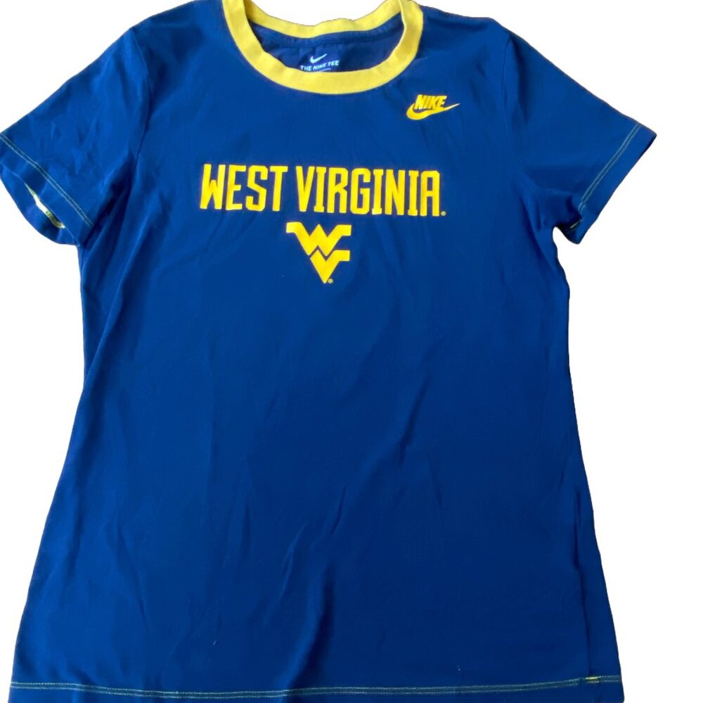 WVU West Virginia University Nike Tee Shirt, Small